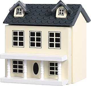 Toyvian Mini DIY Model Wooden Dollhouse kit Christmas Village Houses Toy House House Kit 3D Miniature Dollhouse Kit