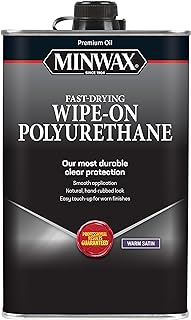 Minwax Oil-Based Wipe-On Polyurethane, 1 Quart, Satin