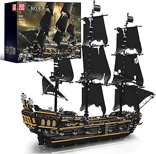 13199 Pirates Ship Model Building Blocks Kits, MOC Large Black Pearl Sailboat Model Construction Set to Build, Gift for Age 14+/Adults Collections Enthusiasts (3180+ Pieces)
