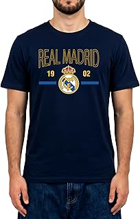 Officially Licensed Real Madrid CF Cotton T-Shirt - Unisex Adult