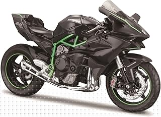 Kawasaki Ninja H2R Motorbike - 1:12 Scale - Incredibly Detailed Die-Cast Replica Collectible Motorcycle Model