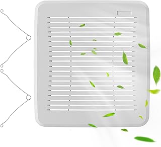 FGR101S / FGR101 Bathroom Ventilation Exhaust Fan Grille Cover,Compatible with Broan-NuTone 670, 671, 688, 689, 695, 696N, 771, E050, E070, Fits 7-1/2" x 7-1/4" housings (1 Pack)