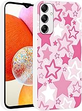 for Samsung Galaxy A14 5G 6.6'' Trendy Y2K Stars Phone Case, Cartoon Cool Star Aesthetic Design Phone Cover Soft Silicone TPU Slim Shockproof Protective Bumper Cover Case for Girls Women