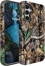 Compatible for Samsung Galaxy A17 5G Case,Individualized and Distinctive Double Layer Protection Shockproof Phone Cover for Women Men Girl Boy,Camouflage Forest