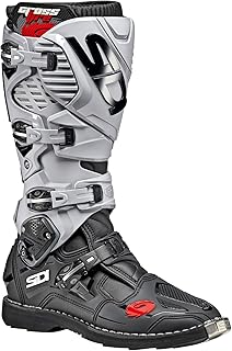 SiDI | Offroad Motorcycle Boots, Professional Motocross Boots for Men CROSSFIRE 3, Adjustable and Replaceable Buckles, Flex System, Hyper Extension Block