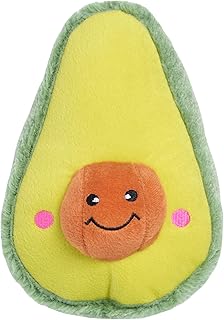 ZippyPaws NomNomz - Dog Squeaky Toys to Keep Them Busy, Funny Food Plush for Small, Medium, & Large Dogs, Cute Stuffed Puppy Toy, Pet Products, Gift for Dogs of All Breeds, Soft and Cuddly - Avocado