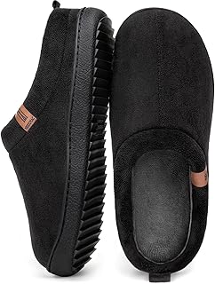 Men's Slip on Slippers Comfy Memory Foam Non Slip Indoor House Shoes
