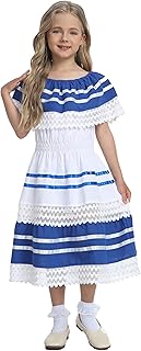 Mexican Girl's Fiesta Dress - Colorful Party Dress for Cinco de Mayo