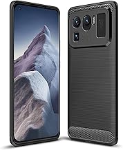 Case Compatible with Xiaomi Mi 11 Ultra Case, Carbon Fiber Texture Design Cover Shock Absorption Case Designed for Xiaomi Mi 11 Ultra (2021) (Black)