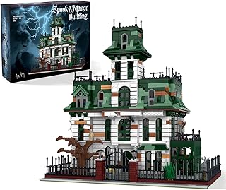 Addam Haunted Mansion Modular Building Set for Adults - Horror Pocus House Nightmare Castle Building, Barweer Halloween Christmas Sets for Home Decor (3378pcs)