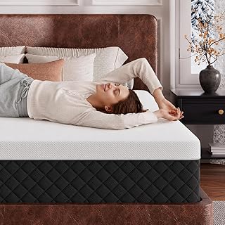 Queen Memory Foam Mattress, 12" Extra Firm Cooling Gel Compressed Mattress, Enhanced Spinal Support & Pressure Relief, Motion Isolation, Fiberglass-Free, CertiPUR-US Certified, 365-Night Trial