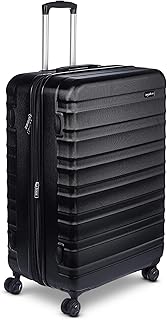 30" Hardside Large Checked Luggage, Hardshell Suitcase With Four Multi-directional Wheels, Expandable For Up to 15% More Space, Scratch-Resistant Shell, Black
