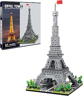 Paris Eiffel Tower World Famous Architectural Model Micro Building Blocks Set 3350 Pieces 3D Puzzle Toys Gifts for Kid and Adult