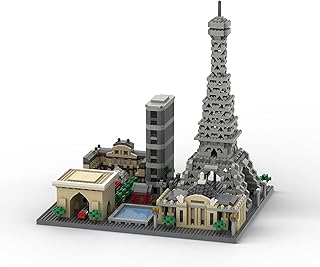 Architecture Paris Skyline Micro Mini Blocks Building Set, 2324 Pieces Bricks,3D Puzzle Collection Model Kit, Office Home Decor as Gift for Adults or Kids