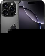 Apple iPhone 16 Pro Max, 256GB, Black Titanium - Unlocked (Renewed)
