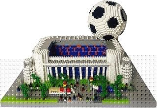 4800+pcs Madrid Soccer Stadium with Soccer Ball Micro Mini Building Blocks Toy Set Creating an Exclusive Football Field, Proud Exhibits and Gift for Adult Fans, Challenging Artistic Works