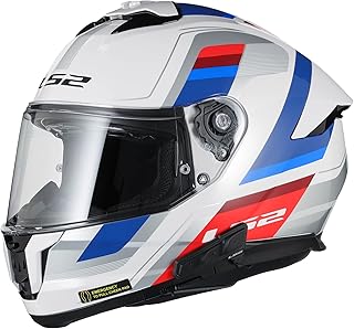 Helmets Stream II Full Face Motorcycle Helmet with Midland Spectrum Bluetooth Headset