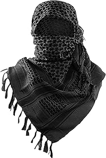 Military Shemagh Tactical Desert Scarf / 100% Cotton Keffiyeh Scarf Wrap for Men And Women