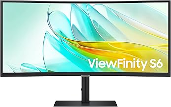34” ViewFinity S65UC, Ultra-WQHD, 100Hz, AMD FreeSync™ HDR10, KVM Switch Built in Speakers with USB-C Curved Monitor, LS34C654UANXGO, 2025