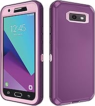 Asuwish Phone Case for Samsung Galaxy J7 Prime 2017 J 7 Skypro Sky Pro J7V V S727VL Cell Cover Hybrid Rugged Shockproof Hard Protective Heavy Duty Mobile Accessories Glaxay Halo 7J Perx J7prime Purple