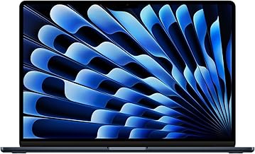 2023 Apple MacBook Air with Apple M2 Chip with 8-Core CPU/10-Core GPU (15-inch, 8GB RAM, 256GB SSD Storage) (QWERTY English) Midnight (Renewed)