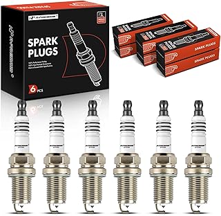 Iridium Platinum Spark Plugs Compatible with Suzuki Grand Vitara 2000-2005, XL-7 XL7 2002-2003, Vitara 2004 & Chevrolet Tracker 2001-2004, Pack of 6