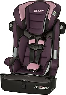 Baby Trend Hybrid SI 3-in-1 Combination Booster Seat, Dash Orchid – Side-Impact Protection, 3-Stage Growth Design, Adjustable Headrest, Cushioned Comfort