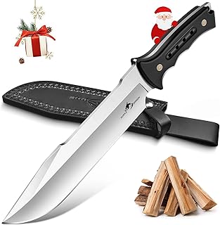 Machete for Cutting Trees Heavy Duty - Fixed Blade Knife for Yard Work Garden Clearing Outdoor Survival Bushcraft Camping Includes Sheath Christmas Gift for Men and Women