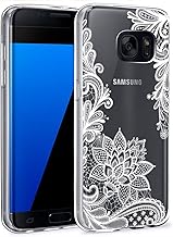 Phone Case for Galaxy S7 Edge Case, Samsung S7 Edge Case Girls Women, Slim Shockproof Clear Floral Pattern Soft Flexible TPU Protective Cover for Samsung Galaxy S7 Edge (Mandala)