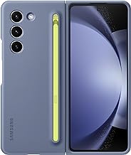 SAMSUNG Galaxy Z Fold5 Slim S Pen Phone Case with Built-In New Compact S Pen, Holder and Storage Slot for Pen, Vibrant Color Options, US Version, EF-OF94PCLEGUS, Icy Blue