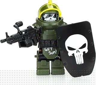 1.6 Inches Tall Juggernaut Army Assault Soldier Custom Minifigure | Genuine Military Minifig | Packaged in the USA | Great Gift for Ages 10+ to Adult AFOL