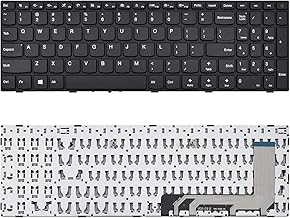Replacement Keyboard Compatible with Lenovo Ideapad 110-15isk V110-17IKB V110-17ISK 110-17ACL 110-17IKB 110-17ISK with Black Frame US Layout