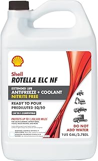 Shell Rotella Nitrite-Free Extended Life ELC Anti-Freeze + Coolant, Pre-Diluted 50/50, 1 Gallon