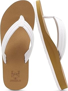 Womens Arch Support Flip Flops Ladies Comfort Lightweight Soft Yoga Mat Cushion Walking Thong Sandals