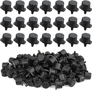 100Pcs Drip Irrigation Emitters,Adjustable Irrigation Drippers Sprinklers,1/4 Inch Emitters Micro Drip for Watering System