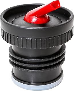 Stanley Thermos Stopper Pico de Mate Replacement Part For Classic Vacuum Insulated Wide Mouth Bottle Thermos (1, Black-Red) (1.1QT, 1.5QT, 2QT)