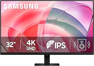 32" ViewFinity S7 (S70D) 4K UHD IPS HDR10 High Resolution Monitor with Speakers, DP Port, TUV-Certified, 2025, LS32D708EBNXGO