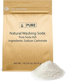 Pure Original Ingredients Natural Washing Soda (1 lb.), Eco-Friendly Packaging, Multi-Purpose Cleaner, Water Softener, Stain-Remover