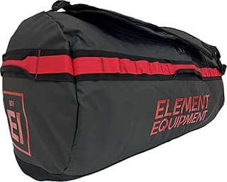 Trailhead Duffel Bag Shoulder Straps Waterproof Black/Red Large