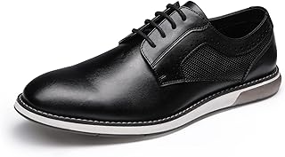 Men's Casual Dress Sneaker Shoes, Business Formal Derby Plain Toe Oxfords Crossflex GentEdge
