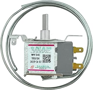 WPF-34E WPF34E Temperature Control Thermostat, 2-Pins Sensor Probe Refrigerator Thermostat, fit for Hisense Refrigerator Parts WPF34E 1806104, Freezer Temperature Control
