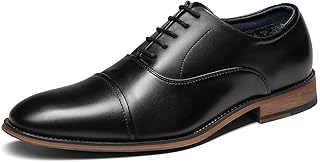 Men's Lace Up Soft Cap-Toe Formal Dress Shoes