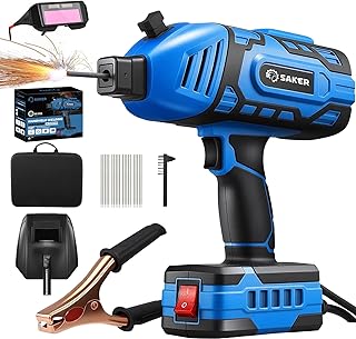 Saker Portable Welding Machine, Welding Machine 110V with IGBT Inverter 5 Variable Current Adjustment, Portable Electric Welding Machine,Fits for 3/32" Wire Rods (Blue)