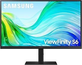 27 Inch ViewFinity S6 (S61F) QHD Monitor - QHD (2560x1440), 100Hz Refresh Rate, TÜV Certified, Game Mode, 2X HDMI/DP, Height/Tilt/Swivel/Pivot, LS27F612EANXZA