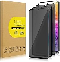 3 Pack Privacy Screen Protector for Samsung Galaxy A73/ A72/ A71 [Anti-Spy Tempered Glass], Ultra HD, Anti-Scratch, Bubble-Free, Easy Install 9H Protective Glass for Galaxy A73/ A72/ A71