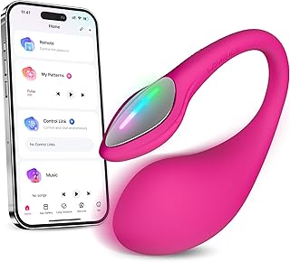 LOVENSE Lush 4 G spot Vibrator Couples Sex Toys, Powerful Wearable Egg Vibrators APP Remote Control Long Distance Adult Sex Toys & Games with LED Light, IPX7 Waterproof, Discreet, Rose