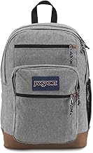 Cool Backpack, with 15-inch Laptop Sleeve - Large Computer Bag Rucksack with 2 Compartments, Ergonomic Straps, Grey Letterman