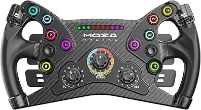 MOZA KS Steering Wheel 300mm Butterfly Style GT Racing Wheel, Fully Customizable Sim Racing Gaming Simulator, Compatible with 3rd-Party Bases via Hub