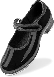 Tap Shoes for Girls Toddler Boys PU Leather Dance Shoes(Toddler/Little Kid/Big Kid)