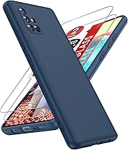 LeYi for Samsung-Galaxy-A71-5G-Phone Case:【𝐍𝐎𝐓 𝐅𝐈𝐓 𝐀𝟕𝟏 𝟒𝐆/ 𝟓𝐆 𝐔𝐖】 Samsung A71 5G Phone Case with 2Pcs Screen Protector, Slim Soft Anti-Scratch Microfiber Lining Funda para A 71, Blue